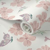 'Dogwood Blooms' Spring Floral Print Large Scale