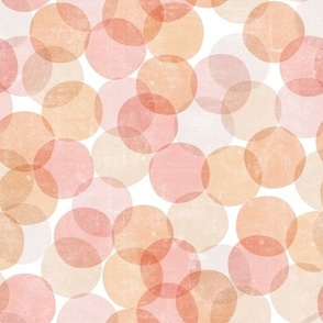 confetti dots - party - multi peaches and cream - LAD23