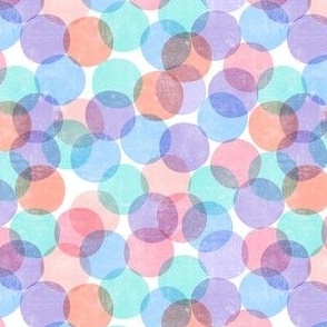 (small scale) confetti dots - party - multi blue/purple - LAD23
