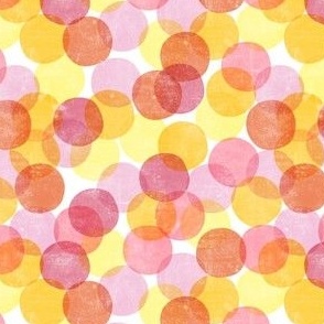(small scale) confetti dots - party - multi warm - LAD23