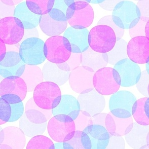 confetti dots - party - blue/pink- LAD23