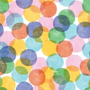 confetti dots - party - multi orange/purple/blue - LAD23