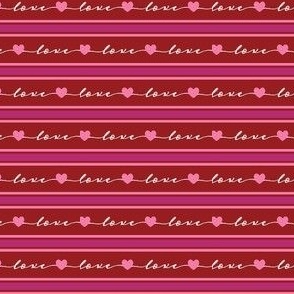 Valentines Love Stripes