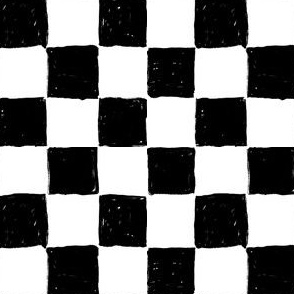 Painted 1" Checkerboard // Black