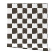 Painted 1" Checkerboard // Charcoal