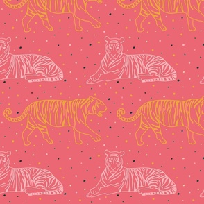 Tiger Party Pink - Large Scale - 5"