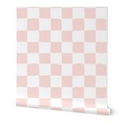 Painted 1" Checkerboard // Light Peachy Pink