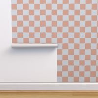 Painted 1" Checkerboard // Peachy