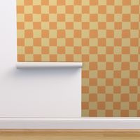 Painted 1" Checkerboard // Peachy
