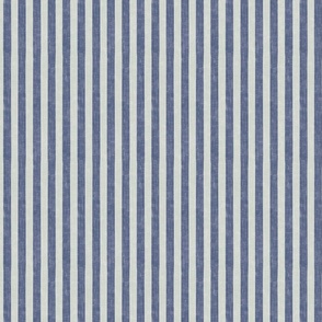 small scale Loose Geometric simple 2 colour stripe / light gray blue and dull ultramarine / blue and taupe colorway