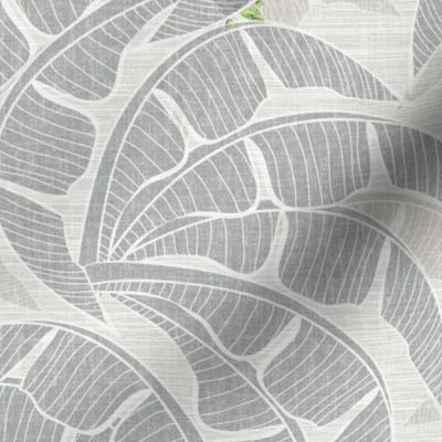 Grasscloth - Hidden Gecko Agreeable Gray and White Wallpaper 