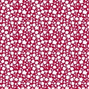 mini scale ditsy floral - red