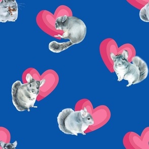 For the Love of Chinchillas Blue