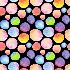 Abstract seamless pattern of colorful circles