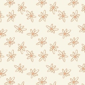 Simple orange daisy florals MINI