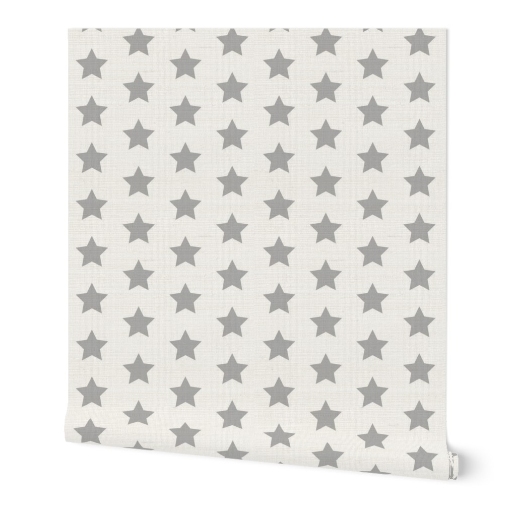 Gray Stars on White