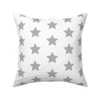 Gray Stars on White