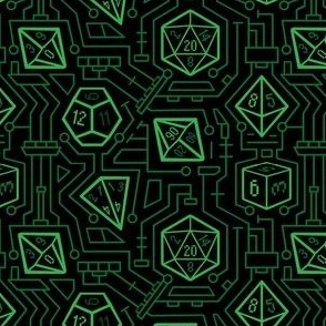 Tech D20 Pattern [Green]