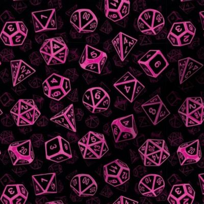 D20 Dice Set Pattern (Pink)