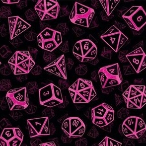 D20 Dice Set Pattern (Pink)