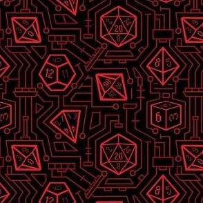 Tech D20 Pattern [Red]