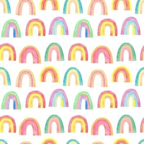 Watercolor rainbow pattern