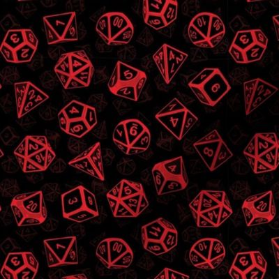 D20 Dice Set Pattern (Red)