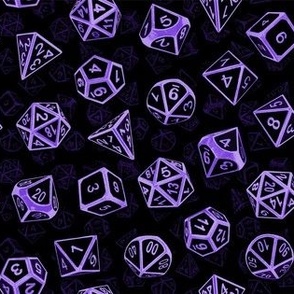 D20 Dice Set Pattern (Purple)