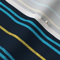 Blue & Yellow Stripes on Dark Background (MEDIUM)