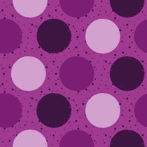Purple hues polka dots