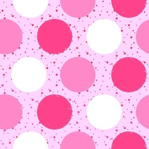 Pink hues polka dots