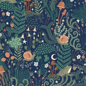 Moonlit Mosses navy