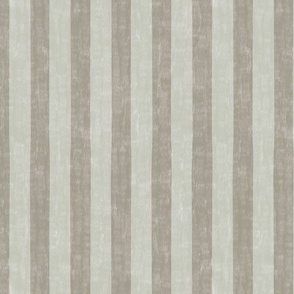 medium scale Loose Geometric simple 2 colour stripe / khaki and taupe / soft blue and green colourway