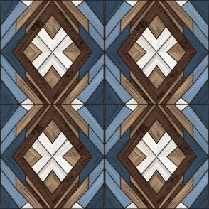 Western wooden quilt block