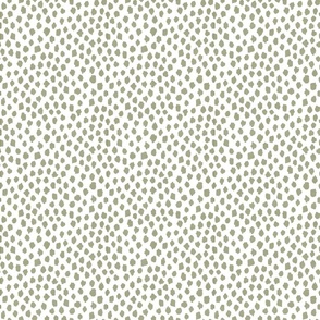 Spots in Olive and White copy