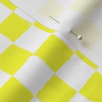 Painted 1" Checkerboard // Yellow