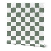 Painted 1" Checkerboard // Boho Sage