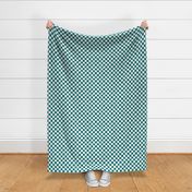 Painted 1" Checkerboard // Teal