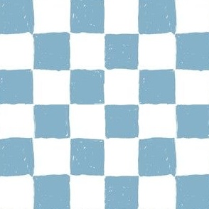 Painted 1" Checkerboard //  Boho Sky