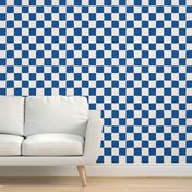 Painted 1" Checkerboard // Royal Blue