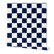 Painted 1" Checkerboard // Navy