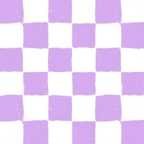 Painted 1" Checkerboard // Lavender