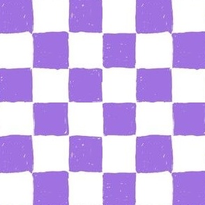 Painted 1" Checkerboard // Lilac