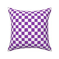 Painted 1" Checkerboard // Vibrant Purple