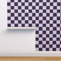 Painted 1" Checkerboard // Eggplant