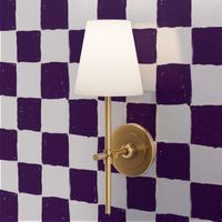 Painted 1" Checkerboard // Eggplant