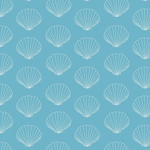 Sea Blue Shell Pattern