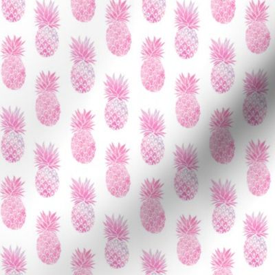 Pineapple Pink watercolor with different patterns
