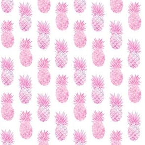 Pineapple Pink watercolor with different patterns
