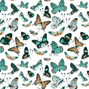 Butterfly Toss for Crib Sheet